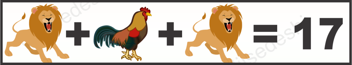 Cock, Lion and Rat Logical Puzzle Quiz Questions Answer